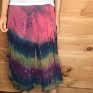 Soft Surroundings tie dye skirt, size PM